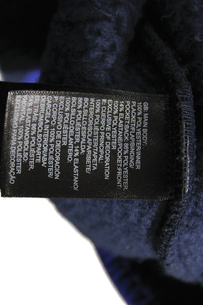 The North Face Womens Blue Basic Jacket Snap Closure Size M