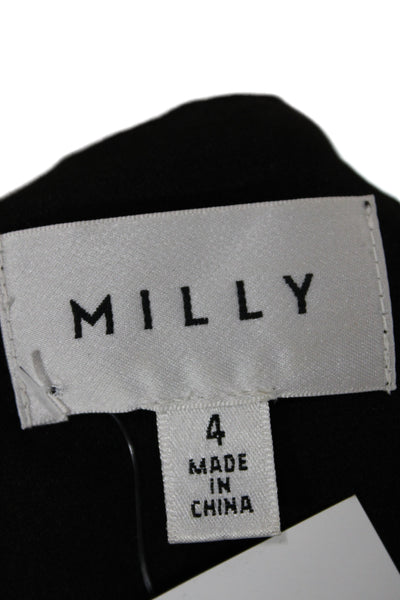 Milly Womens A-Line Dress Brown Animal Print Long Sleeve Size 4