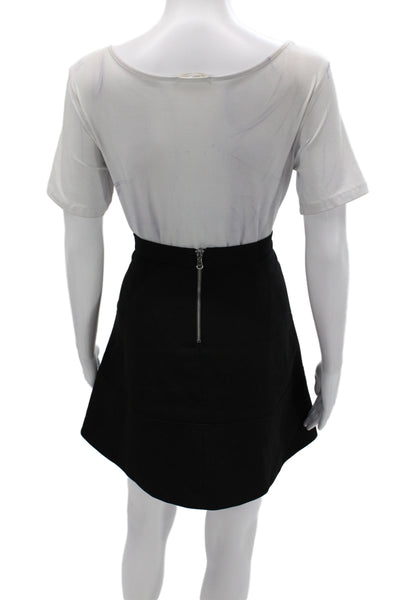 J Crew Womens Mini Skirt Black Size 2