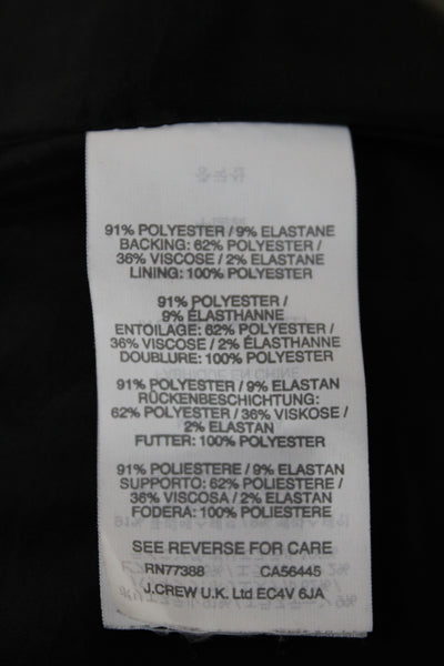 J Crew Womens Mini Skirt Black Size 2