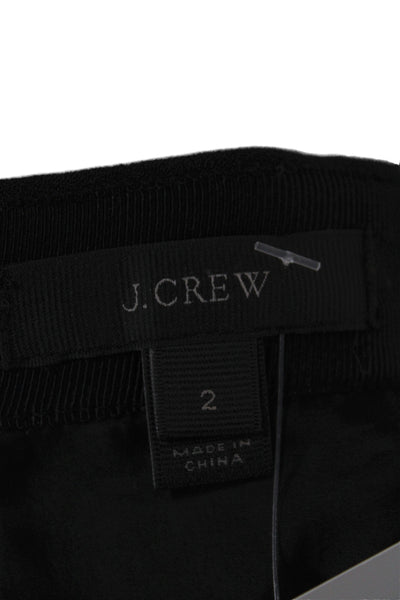 J Crew Womens Mini Skirt Black Size 2