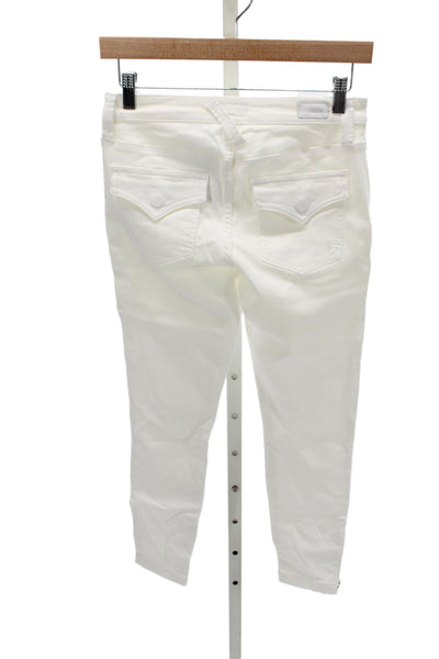 Joie Womens High Rise Ankle Pants White 57% Cotton Size 26