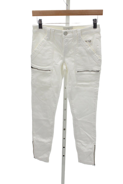 Joie Womens White Skinny High Rise Cotton Jeans Inseam 26 Size 25