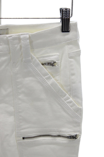 Joie Womens White Skinny High Rise Cotton Jeans Inseam 26 Size 25