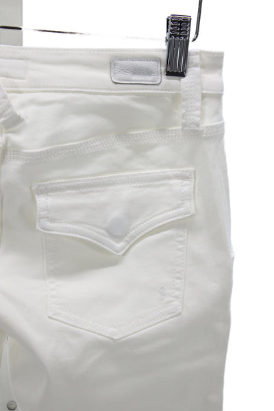 Joie Womens White Skinny High Rise Cotton Jeans Inseam 26 Size 25