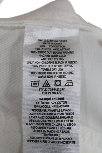 Joie Womens White Skinny High Rise Cotton Jeans Inseam 26 Size 25