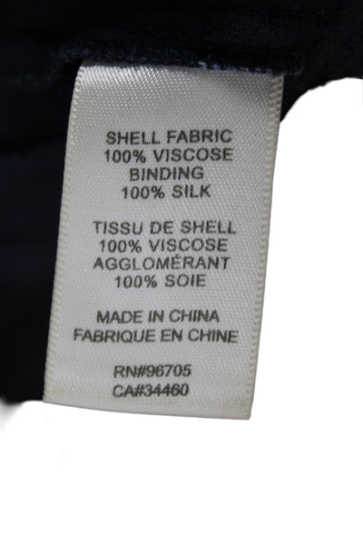 Rebecca Taylor Women Black Floral Sleeveless Round Neck Blouse Viscose Size 0