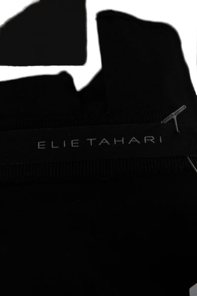 Elie Tahari Womens Black Collared Shirt Dress Long Sleeve Cotton Size 6