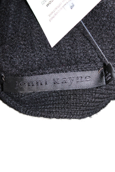 Jenni Kayne Womens Cashmere V-Neck Long Sleeve Cardigan Black Size S