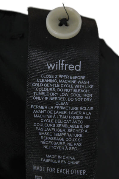 Wilfred Womens Dress Pants Black Button Polyester Inseam 31 Size 4