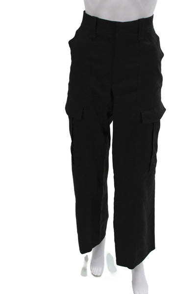 Zara Women Cargo Pants Black 31in Zip Size XS