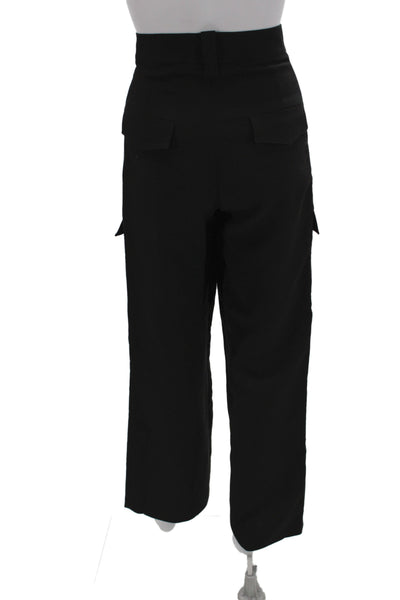 Zara Women Cargo Pants Black 31in Zip Size XS