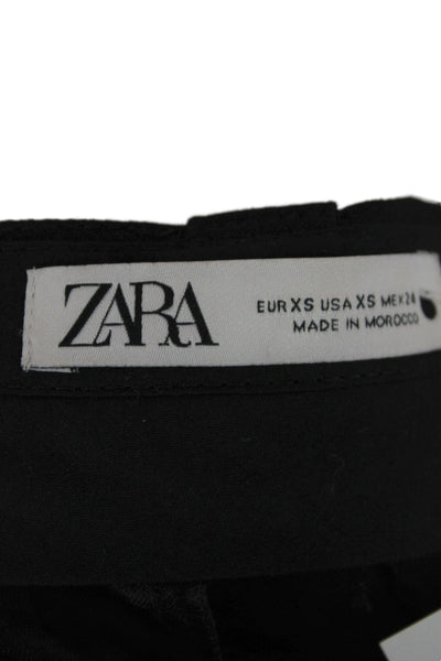 Zara Women Cargo Pants Black 31in Zip Size XS