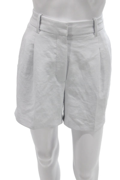 Wilfred Womens Chino Shorts White Polyester Button Closure Size 4