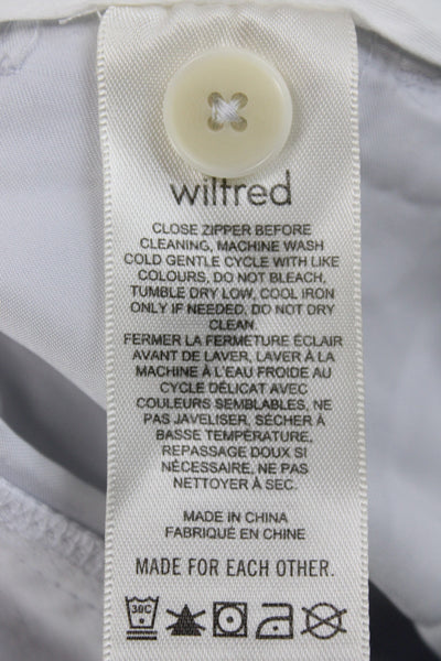 Wilfred Womens Chino Shorts White Polyester Button Closure Size 4