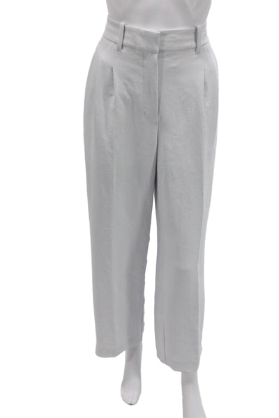 Wilfred Womens Dress Pants White Button 31 Inseam 100% Polyester Size 4
