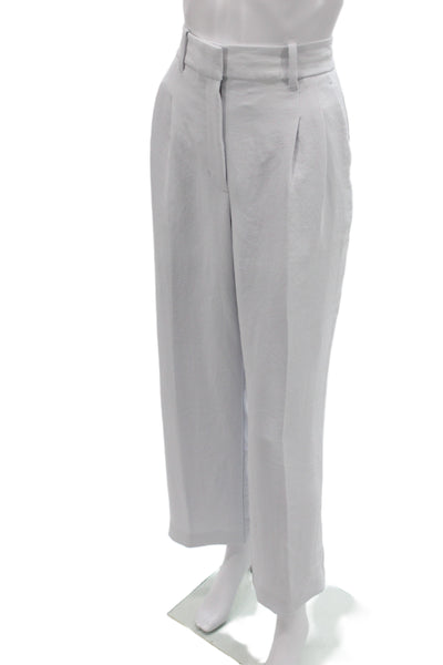 Wilfred Womens Dress Pants White Button 31 Inseam 100% Polyester Size 4