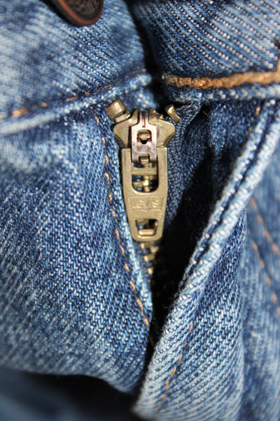 Levis Mens Straight Blue Jeans Cotton Size 25