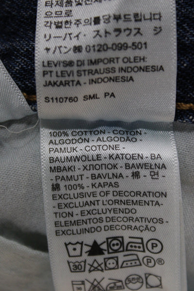 Levis Mens Straight Blue Jeans Cotton Size 25