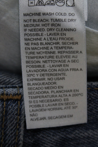 Levis Mens Straight Blue Jeans Cotton Size 25