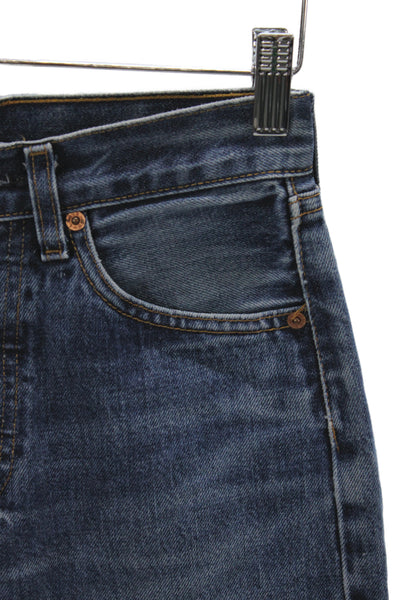 Levis Mens Straight Blue Cotton Jeans Mid Rise Size 27