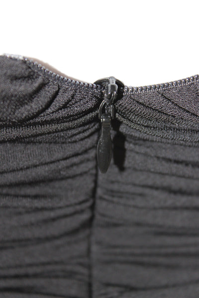 Pixie Market Womens Cropped Off Shoulder Black Strapless Blouse Size XS