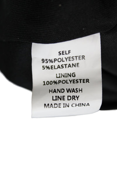 Pixie Market Womens Cropped Off Shoulder Black Strapless Blouse Size XS