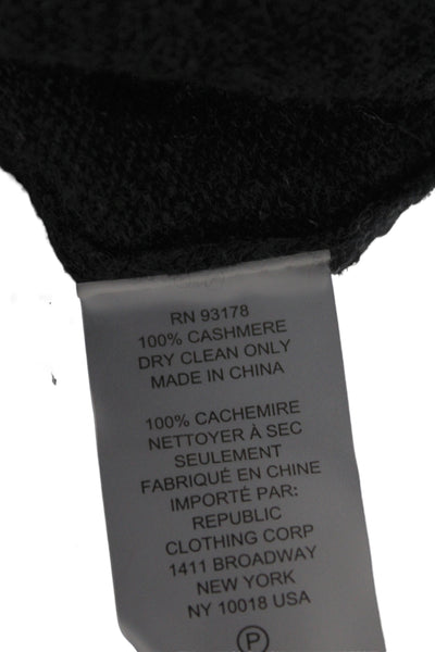 Elie Tahari Women Sleeveless Turtleneck Cashmere Pullover Sweater Gray Size XS