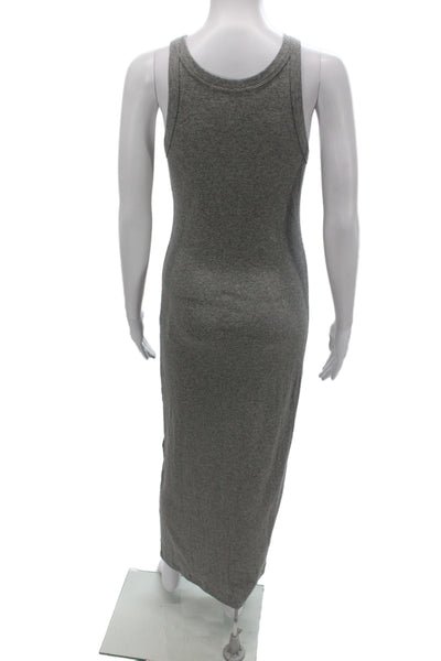 Toteme Womens Bodycon Dress Gray Scoop Neck Sleeveless Long Size S