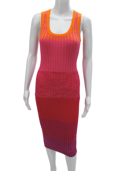 Trina Turk Women Bodycon Multicolor Sleeveless Long Scoop Neck Dress Size XS