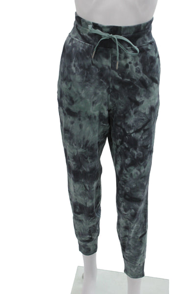 Lululemon Women Tie Dye Gray Jogger Pants Drawstring 26 Inseam Size 8