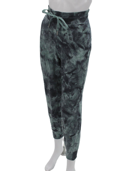 Lululemon Women Tie Dye Gray Jogger Pants Drawstring 26 Inseam Size 8
