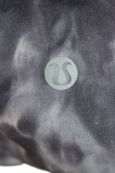 Lululemon Women Tie Dye Gray Jogger Pants Drawstring 26 Inseam Size 8