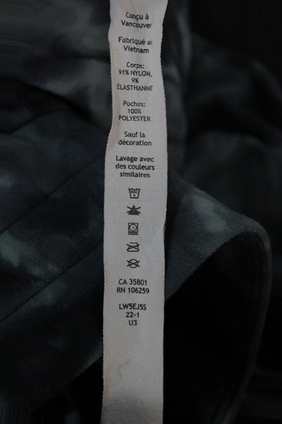 Lululemon Women Tie Dye Gray Jogger Pants Drawstring 26 Inseam Size 8