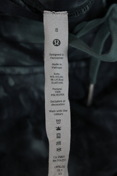 Lululemon Women Tie Dye Gray Jogger Pants Drawstring 26 Inseam Size 8
