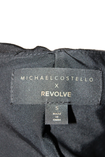 Michael Costello x Revolve Womens Bodycon Black Long Sleeve Dress Size S