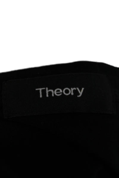 Theory Mens Basic V-Neck Black Pima Cotton Short Sleeve T-Shirt Size M
