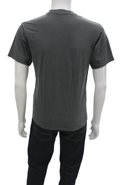 The Kooples Mens Basic Gray Cotton Crew Neck Short Sleeve T-Shirt Size M