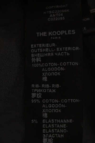 The Kooples Mens Basic Gray Cotton Crew Neck Short Sleeve T-Shirt Size M