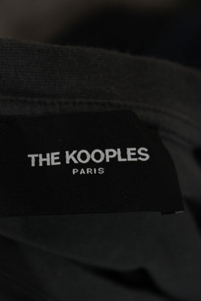 The Kooples Mens Basic Gray Cotton Crew Neck Short Sleeve T-Shirt Size M