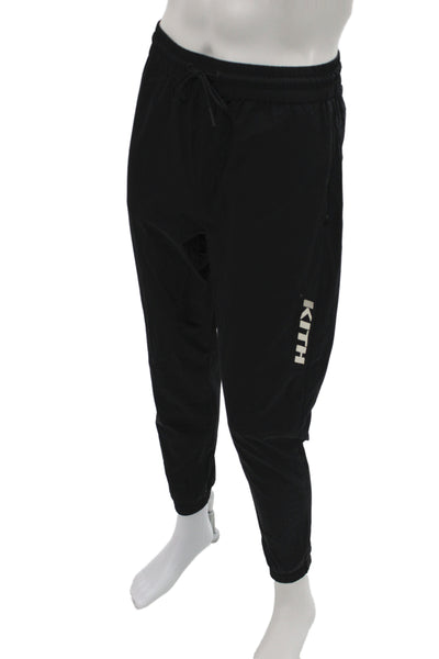 Kith Mens Jogger Pants Black Drawstring Athleisure Size S