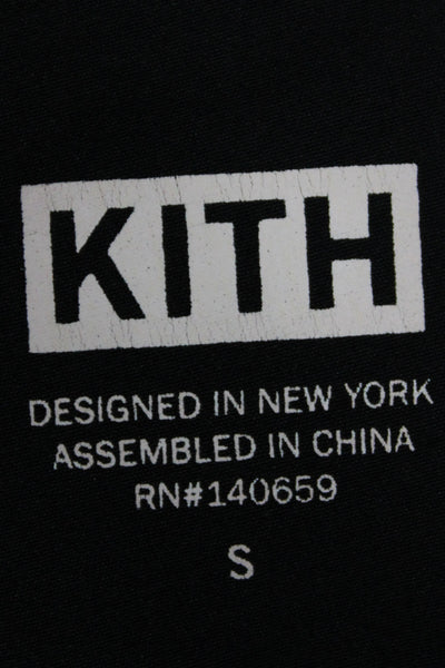 Kith Mens Jogger Pants Black Drawstring Athleisure Size S
