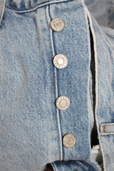 Agolde Womens Straight Blue Jeans 100% Cotton High Rise Size 24