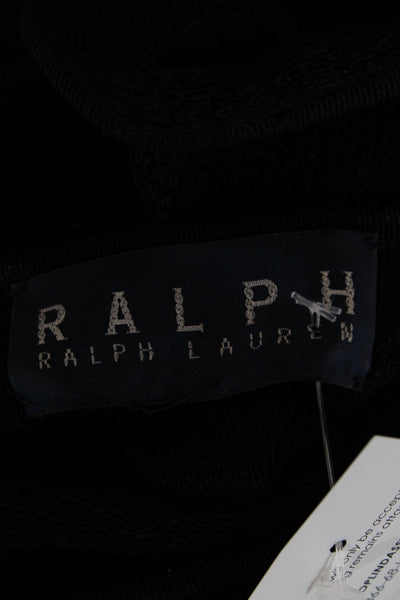Ralph Ralph Lauren Women Maxi Black Knit Sleeveless Scoop Neck Long Dress Size S