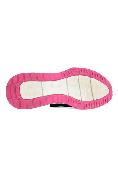 Salvatore Ferragamo Womens Pull On Sock Sneakers Black Pink Size 10 Wide