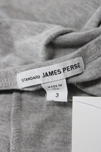 Standard James Perse Women Gray Scoop Neck Sleeveless Basic Tank Size 2