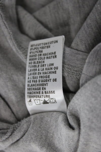 Standard James Perse Women Gray Scoop Neck Sleeveless Basic Tank Size 2