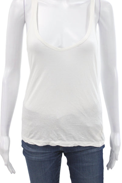 Standard James Perse Women Basic Sleeveless Scoop Neck Cotton Tank Size 1