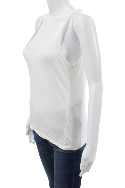 Standard James Perse Women Basic Sleeveless Scoop Neck Cotton Tank Size 1