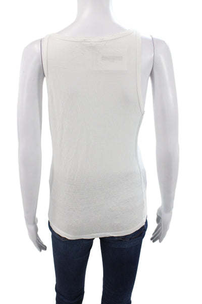Standard James Perse Women Basic Sleeveless Scoop Neck Cotton Tank Size 1